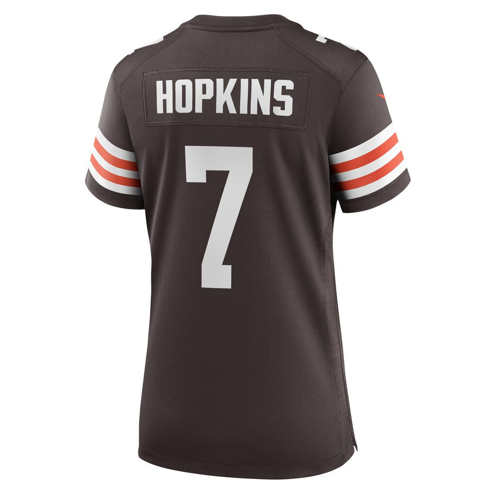 Dustin Hopkins 7 Cleveland Browns Women's Team Game Jersey - Brown