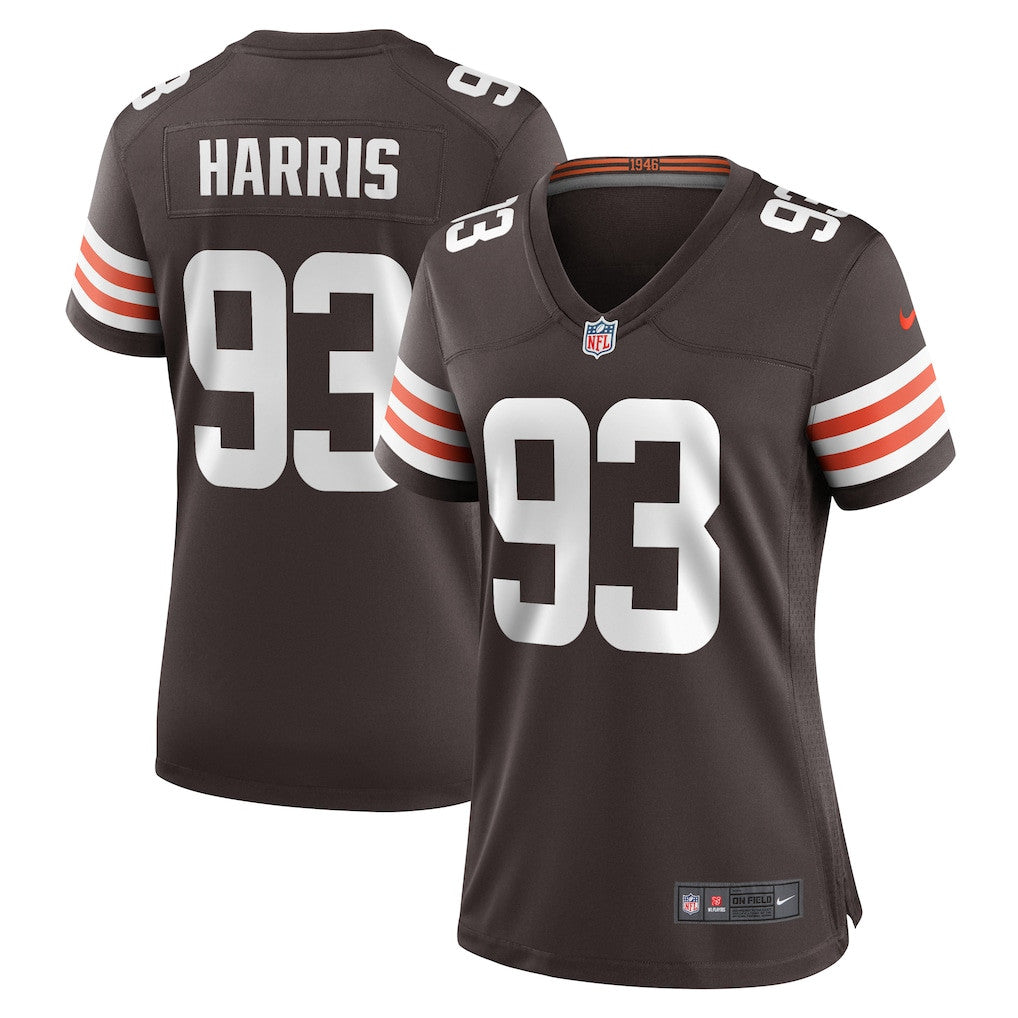 Shelby Harris 93 Cleveland Browns Women's Team Game Jersey - Brown