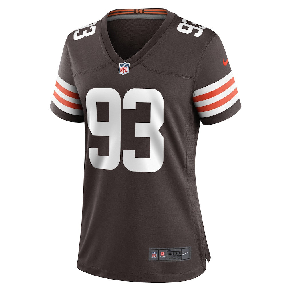 Shelby Harris 93 Cleveland Browns Women's Team Game Jersey - Brown