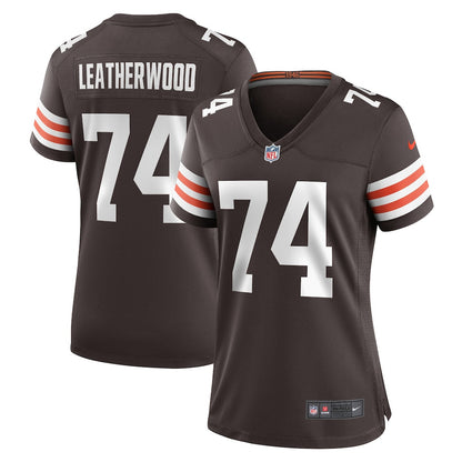 Alex Leatherwood 74 Cleveland Browns Women's Team Game Jersey - Brown