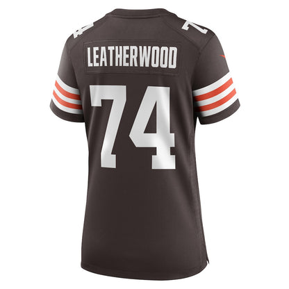 Alex Leatherwood 74 Cleveland Browns Women's Team Game Jersey - Brown