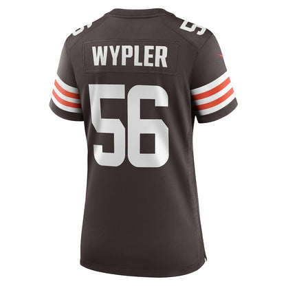 Luke Wypler 56 Cleveland Browns Women's Team Game Jersey - Brown