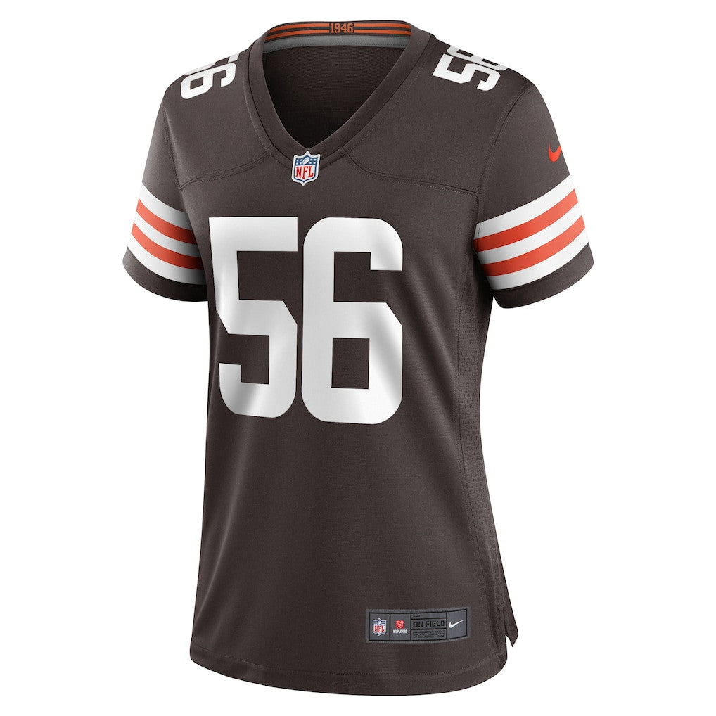 Luke Wypler 56 Cleveland Browns Women's Team Game Jersey - Brown