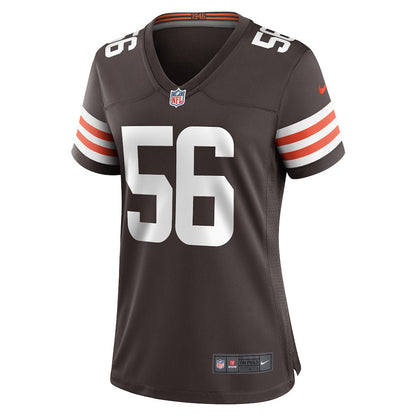 Luke Wypler 56 Cleveland Browns Women's Team Game Jersey - Brown