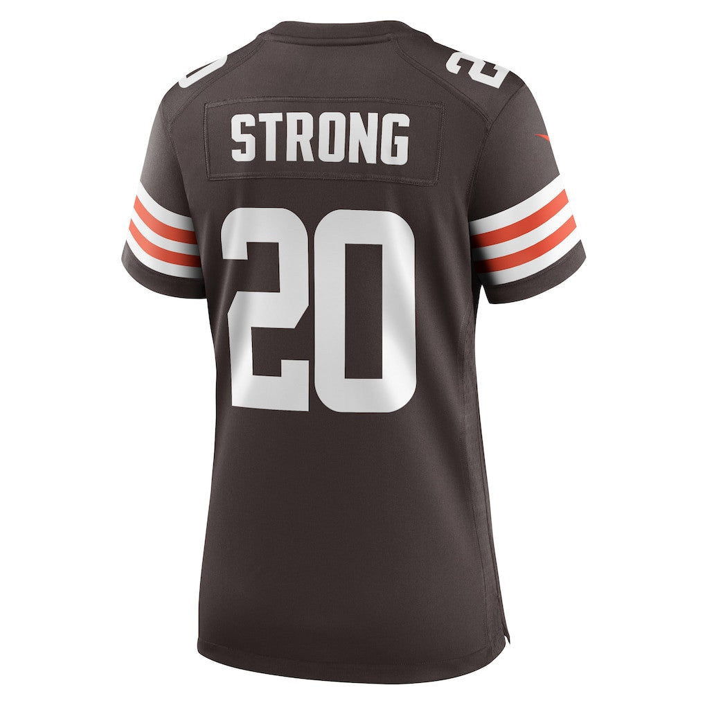 Pierre Strong Jr. 20 Cleveland Browns Women's Team Game Jersey - Brown