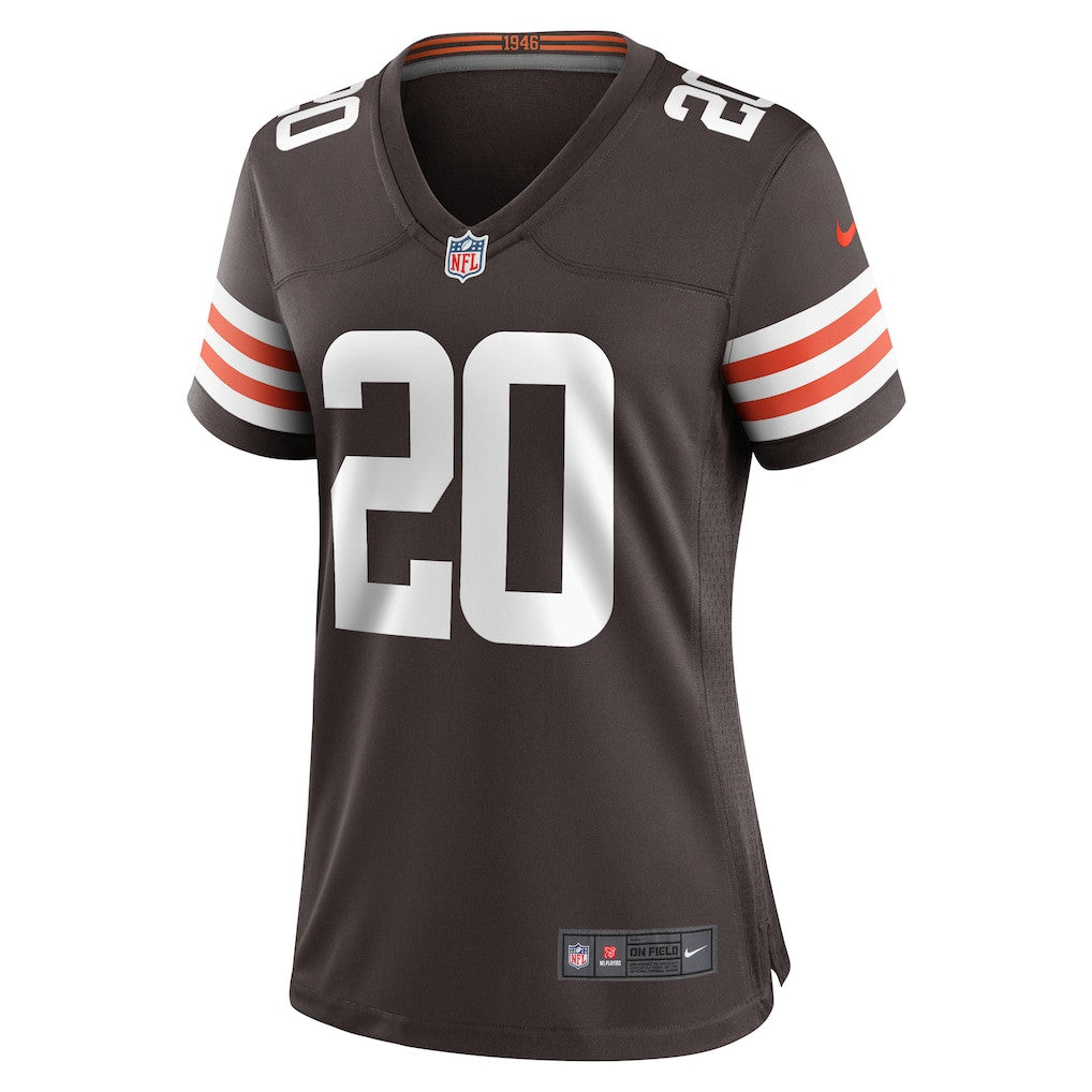 Pierre Strong Jr. 20 Cleveland Browns Women's Team Game Jersey - Brown