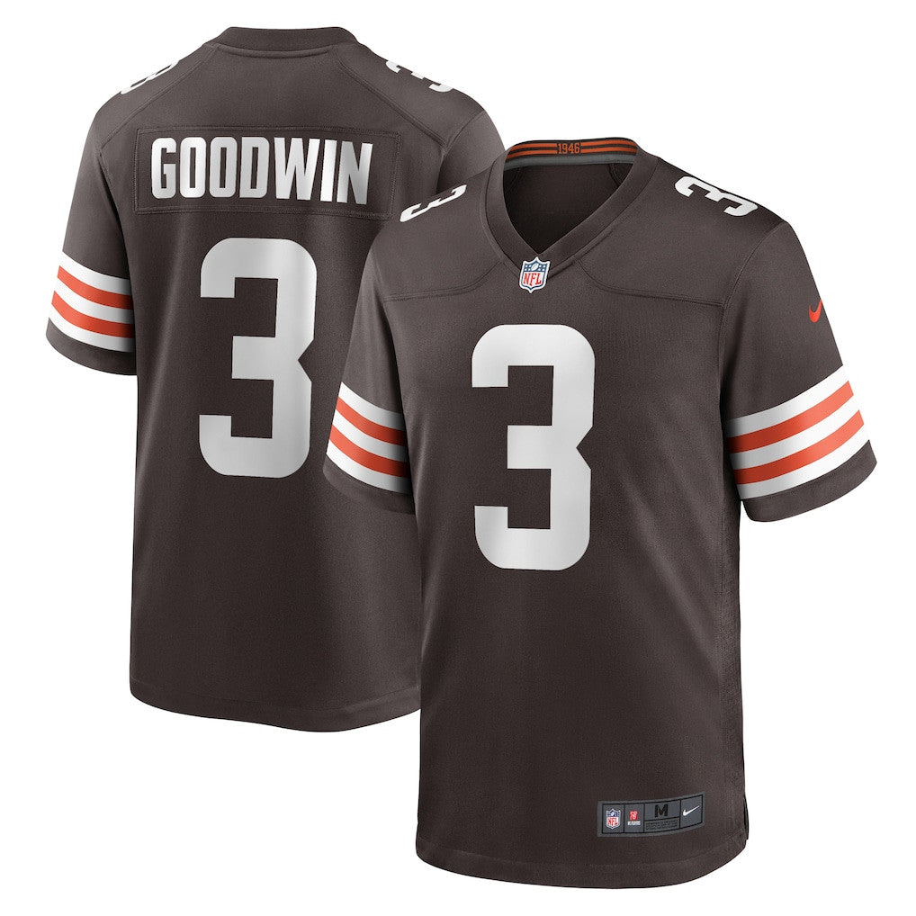 Marquise Goodwin 3 Cleveland Browns Game Men Jersey - Brown