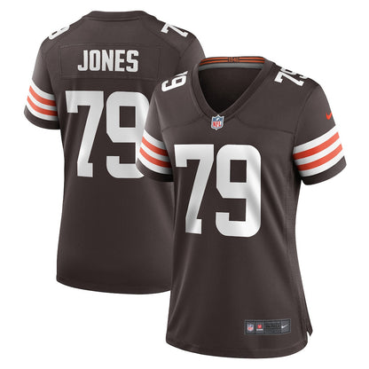 Dawand Jones 79 Cleveland Browns Women's Team Game Jersey - Brown