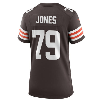 Dawand Jones 79 Cleveland Browns Women's Team Game Jersey - Brown