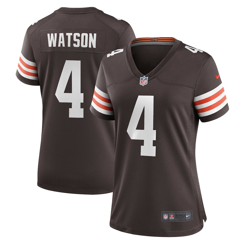 Deshaun Watson 4 Cleveland Browns Women's Team Game Jersey - Brown
