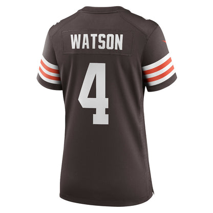 Deshaun Watson 4 Cleveland Browns Women's Team Game Jersey - Brown