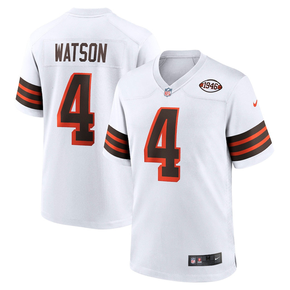 Deshaun Watson 4 Cleveland Browns Alternate Game Men Jersey - White