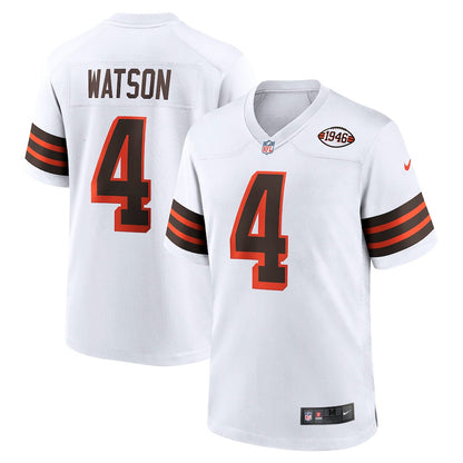 Deshaun Watson 4 Cleveland Browns Alternate Game Men Jersey - White