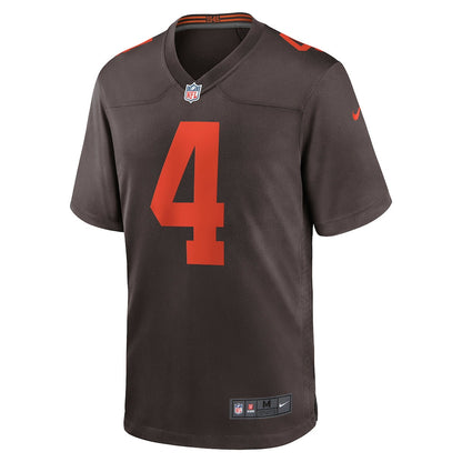 Deshaun Watson 4 Cleveland Browns Alternate Game Men Jersey - Brown