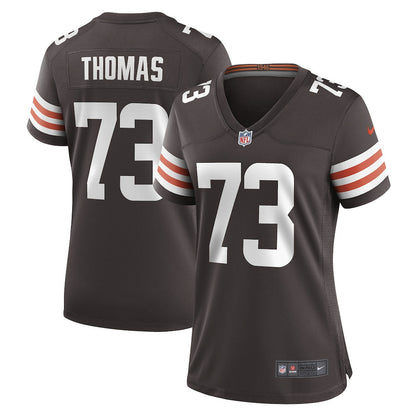 Joe Thomas 73 Cleveland Browns Women's Retired Game Player Jersey - Brown