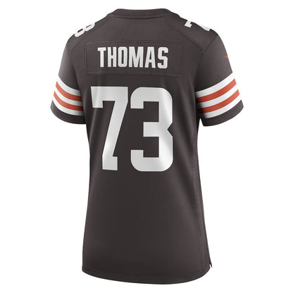 Joe Thomas 73 Cleveland Browns Women's Retired Game Player Jersey - Brown