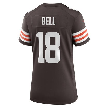 David Bell 18 Cleveland Browns Women's Game Jersey - Brown