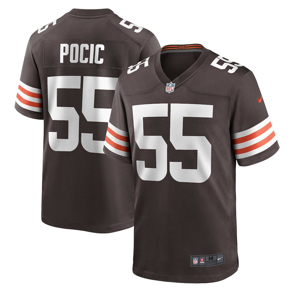 Ethan Pocic 55 Cleveland Browns Game Men Jersey - Brown