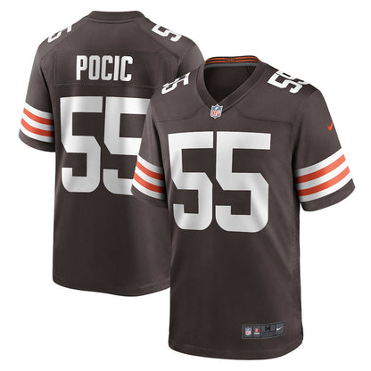 Ethan Pocic 55 Cleveland Browns Game Men Jersey - Brown
