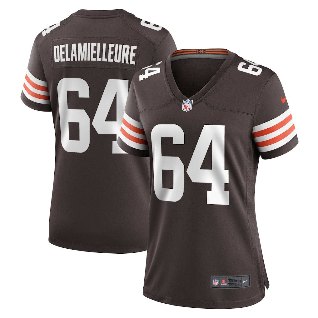 Joe DeLamielleure 64 Cleveland Browns Women's Game Jersey - Brown