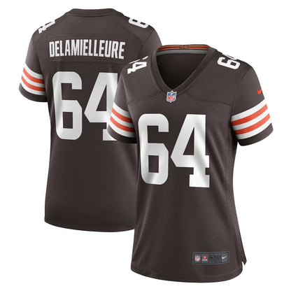 Joe DeLamielleure 64 Cleveland Browns Women's Game Jersey - Brown