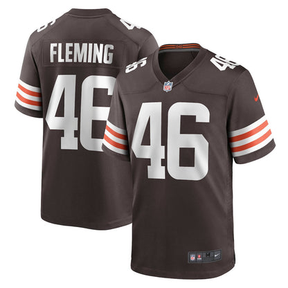 Don Fleming 46 Cleveland Browns Game Men Jersey - Brown