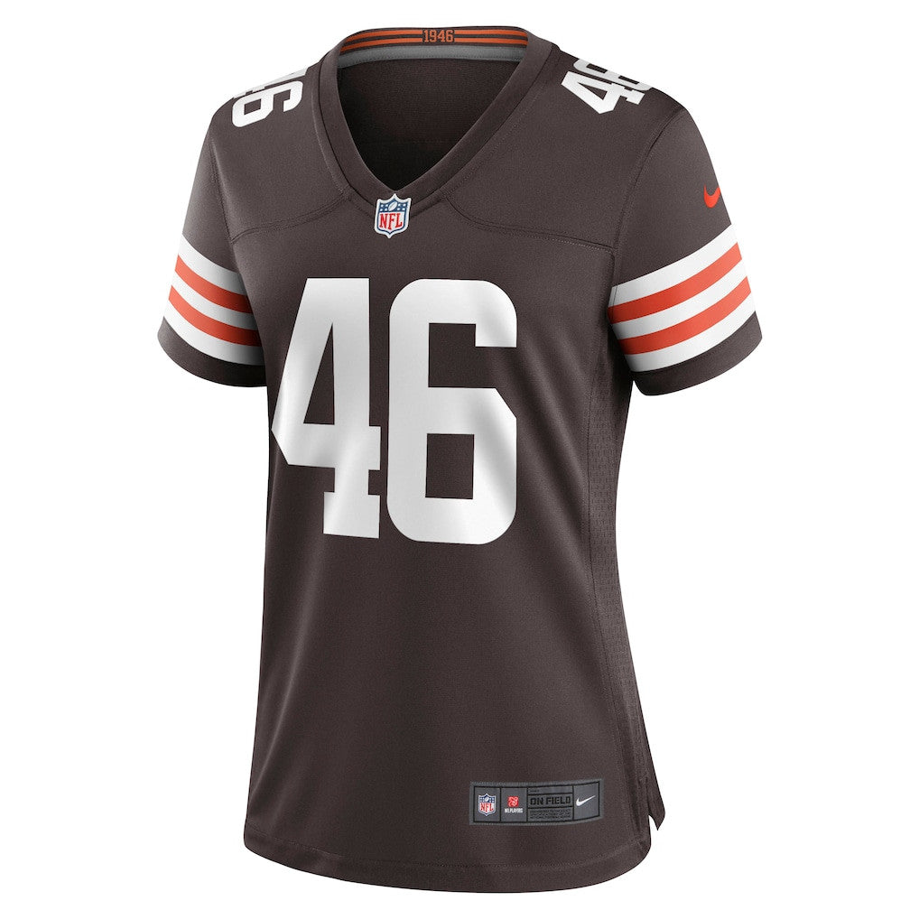 Don Fleming 46 Cleveland Browns Women's Game Jersey - Brown