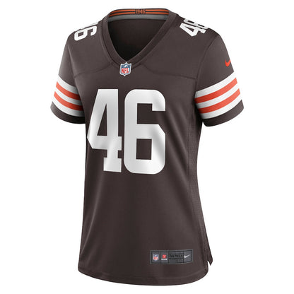 Don Fleming 46 Cleveland Browns Women's Game Jersey - Brown