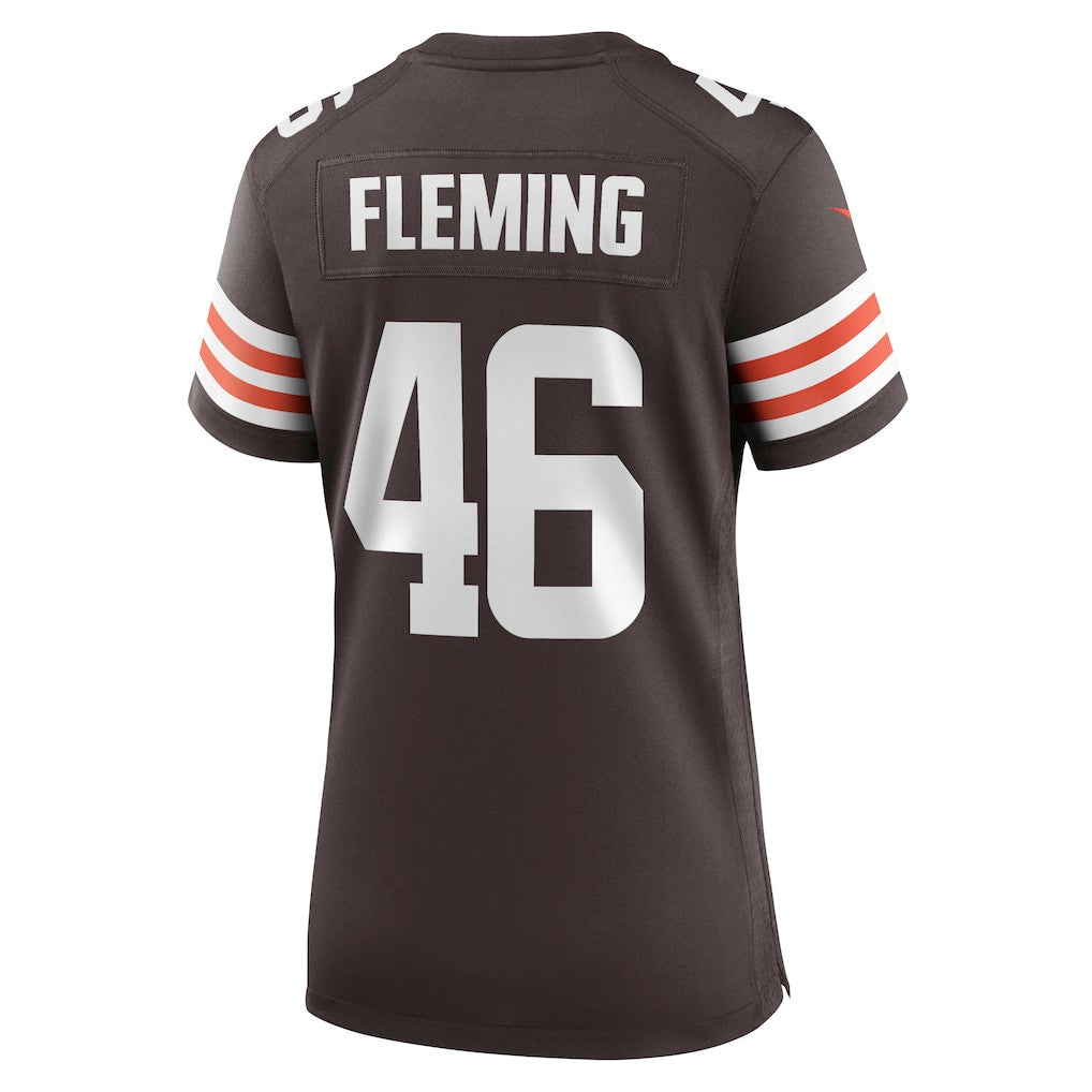 Don Fleming 46 Cleveland Browns Women's Game Jersey - Brown