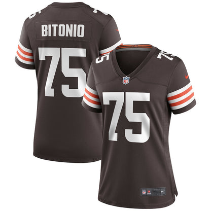 Joel Bitonio 75 Cleveland Browns Women's Game Jersey - Brown