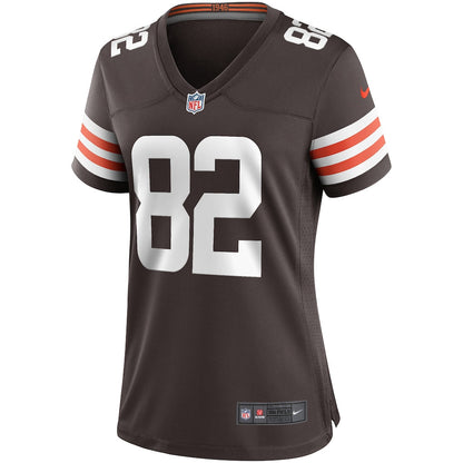 Ozzie Newsome 82 Cleveland Browns Women's Game Jersey - Brown