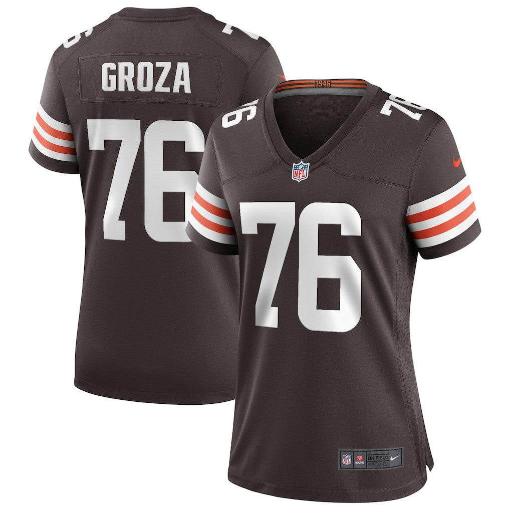 Lou Groza 76 Cleveland Browns Women's Game Jersey - Brown
