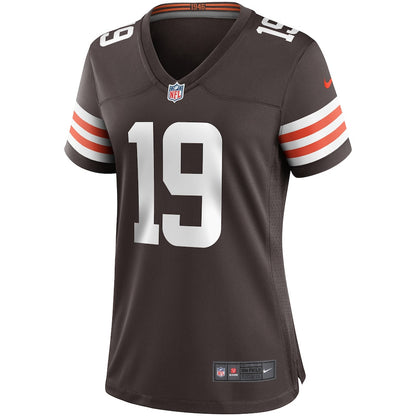Bernie Kosar 19 Cleveland Browns Women's Game Jersey - Brown