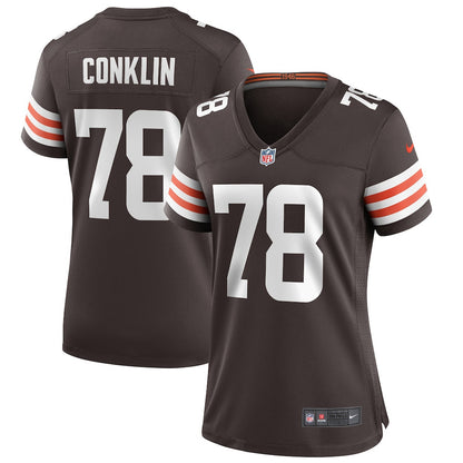 Jack Conklin 78 Cleveland Browns Women's Game Jersey - Brown