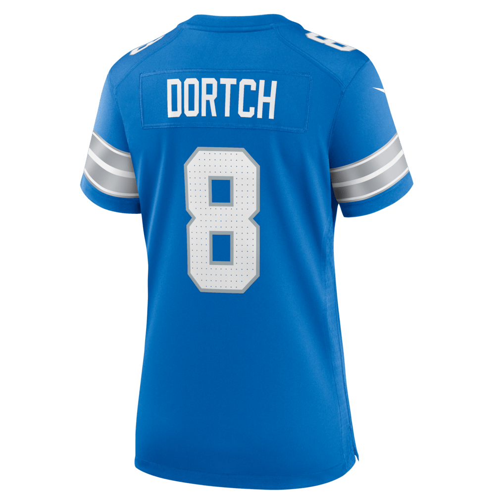 Greg Dortch 8 Detroit Lions Women's Team Game Jersey - Blue