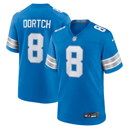 Greg Dortch 8 Detroit Lions Team Game Men Jersey - Blue