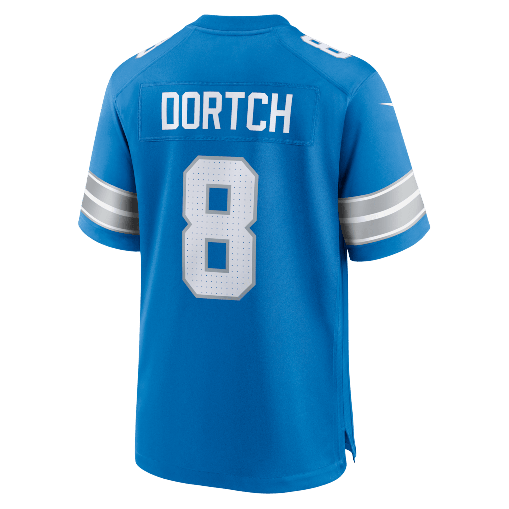 Greg Dortch 8 Detroit Lions Team Game Men Jersey - Blue