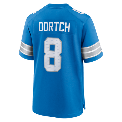 Greg Dortch 8 Detroit Lions Team Game Men Jersey - Blue