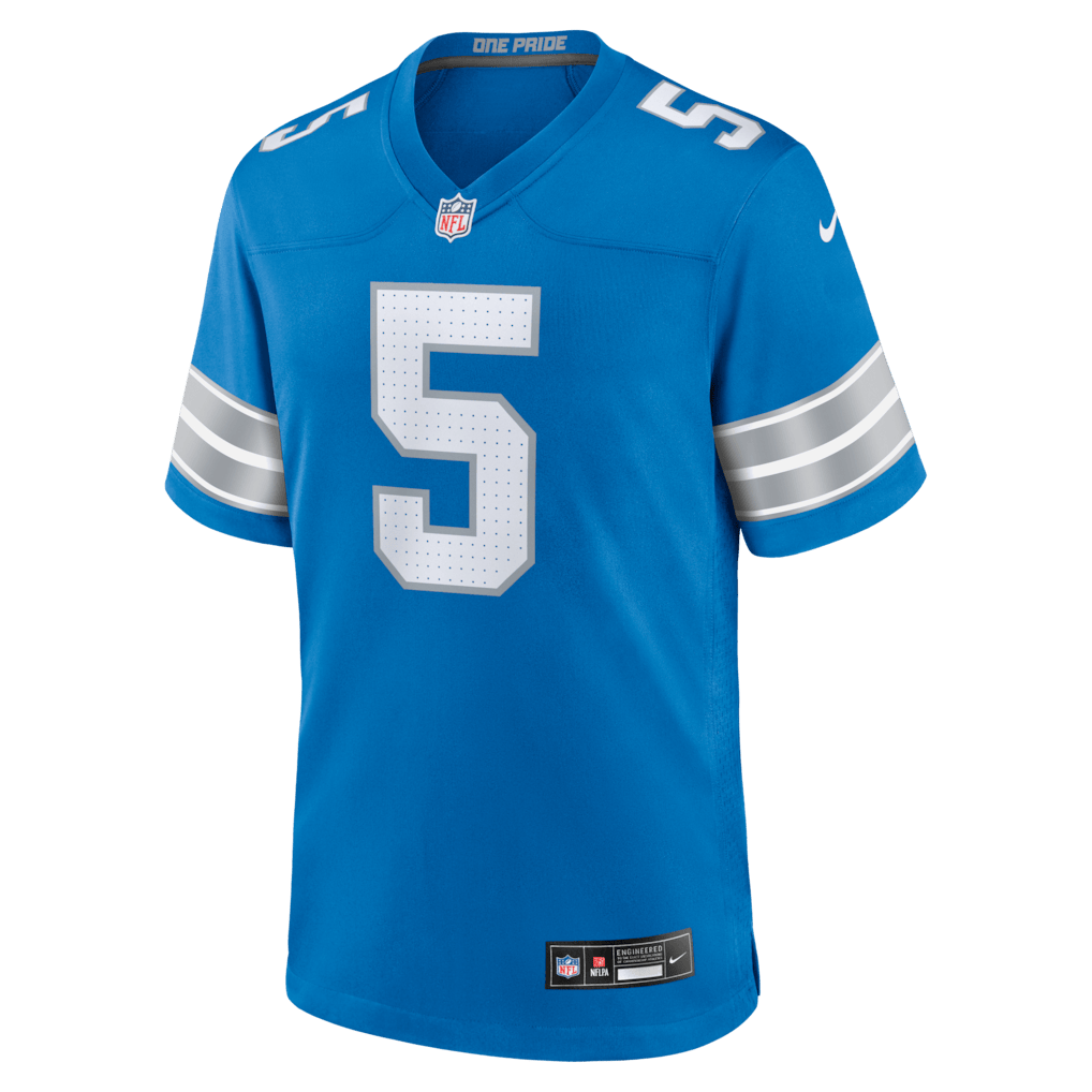 Teddy Bridgewater 5 Detroit Lions Team Game Men Jersey - Blue