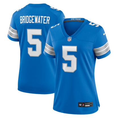 Teddy Bridgewater 5 Detroit Lions Women's Team Game Jersey - Blue