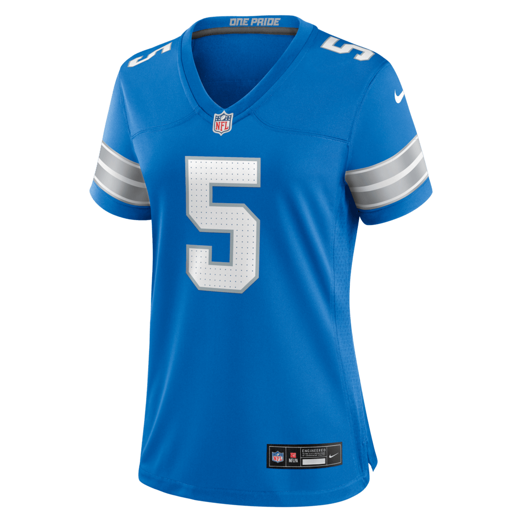 Teddy Bridgewater 5 Detroit Lions Women's Team Game Jersey - Blue