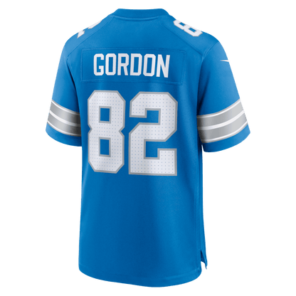 Thomas Gordon 82 Detroit Lions Team Game Men Jersey - Blue