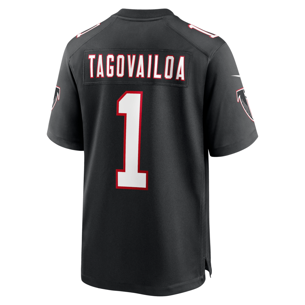 Tua Tagovailoa 1 Atlanta Falcons Alternate Game Men Jersey - Black