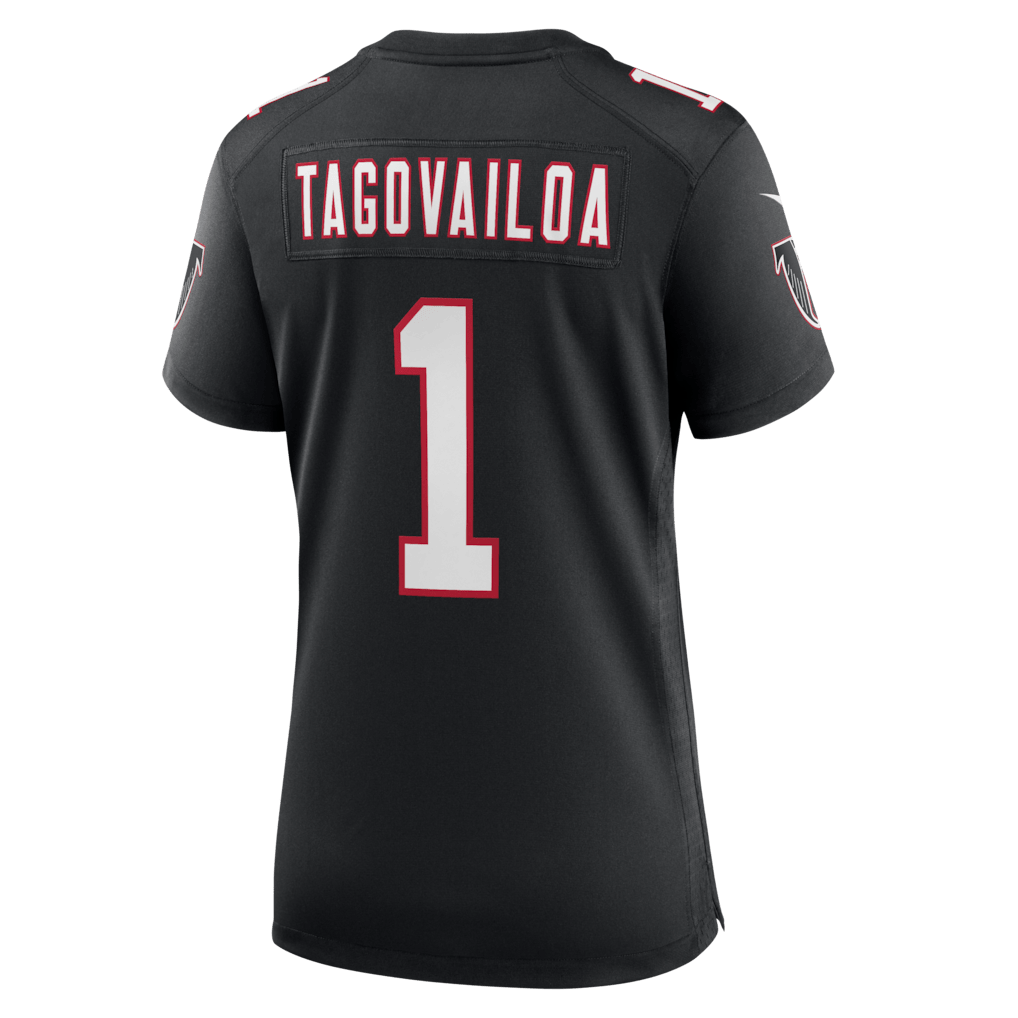 Tua Tagovailoa 1 Atlanta Falcons Women's Alternate Game Jersey - Black