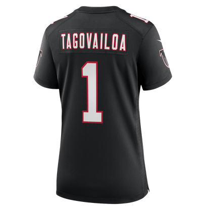 Tua Tagovailoa 1 Atlanta Falcons Women's Alternate Game Jersey - Black