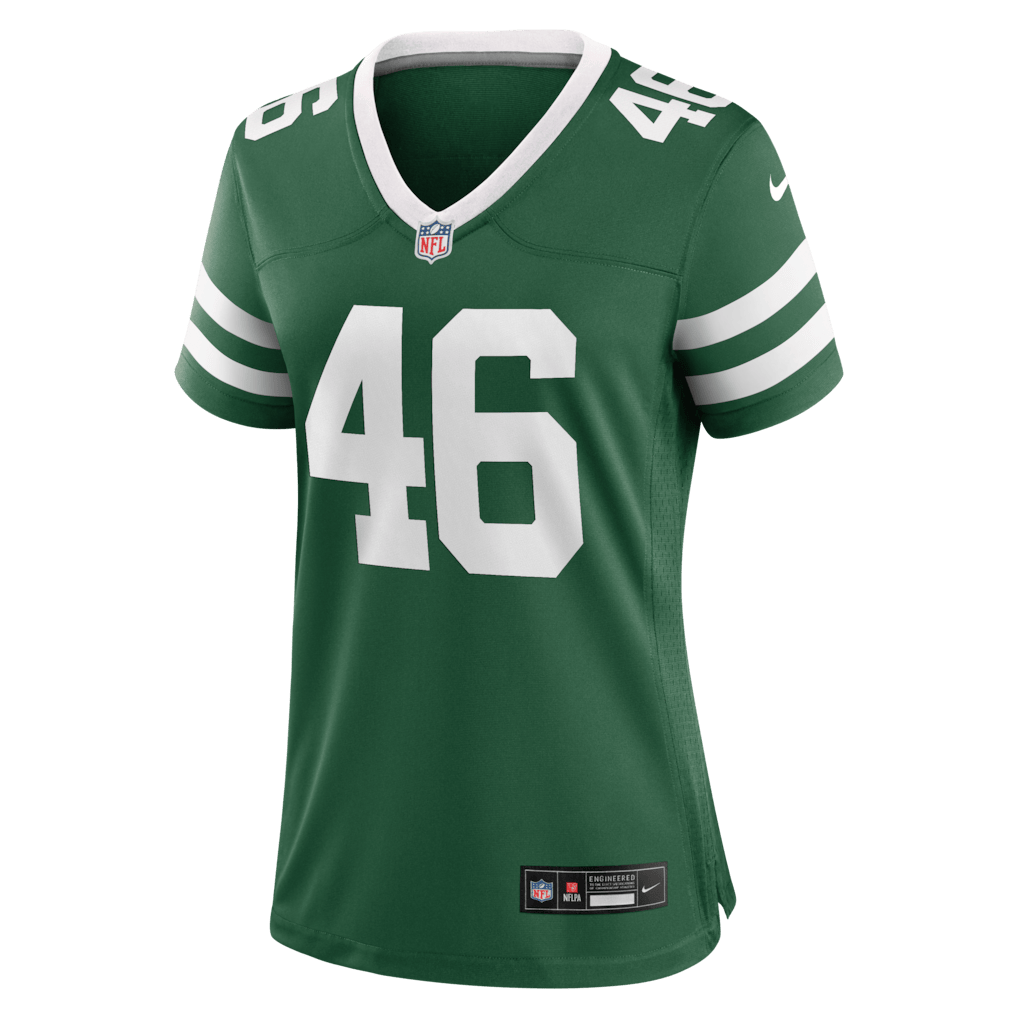 Joseph Ossai 46 New York Jets Women's Team Game Jersey - Legacy Green
