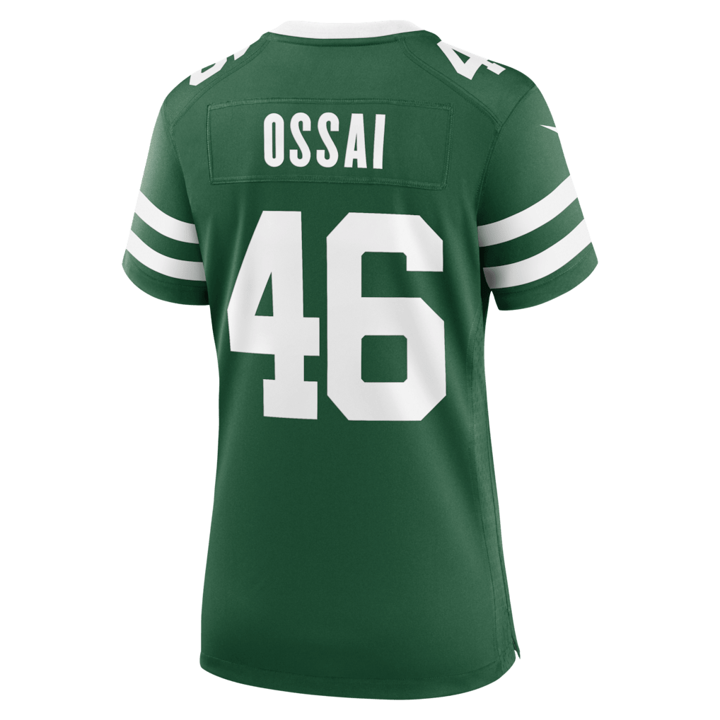 Joseph Ossai 46 New York Jets Women's Team Game Jersey - Legacy Green