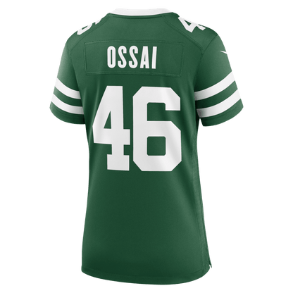 Joseph Ossai 46 New York Jets Women's Team Game Jersey - Legacy Green