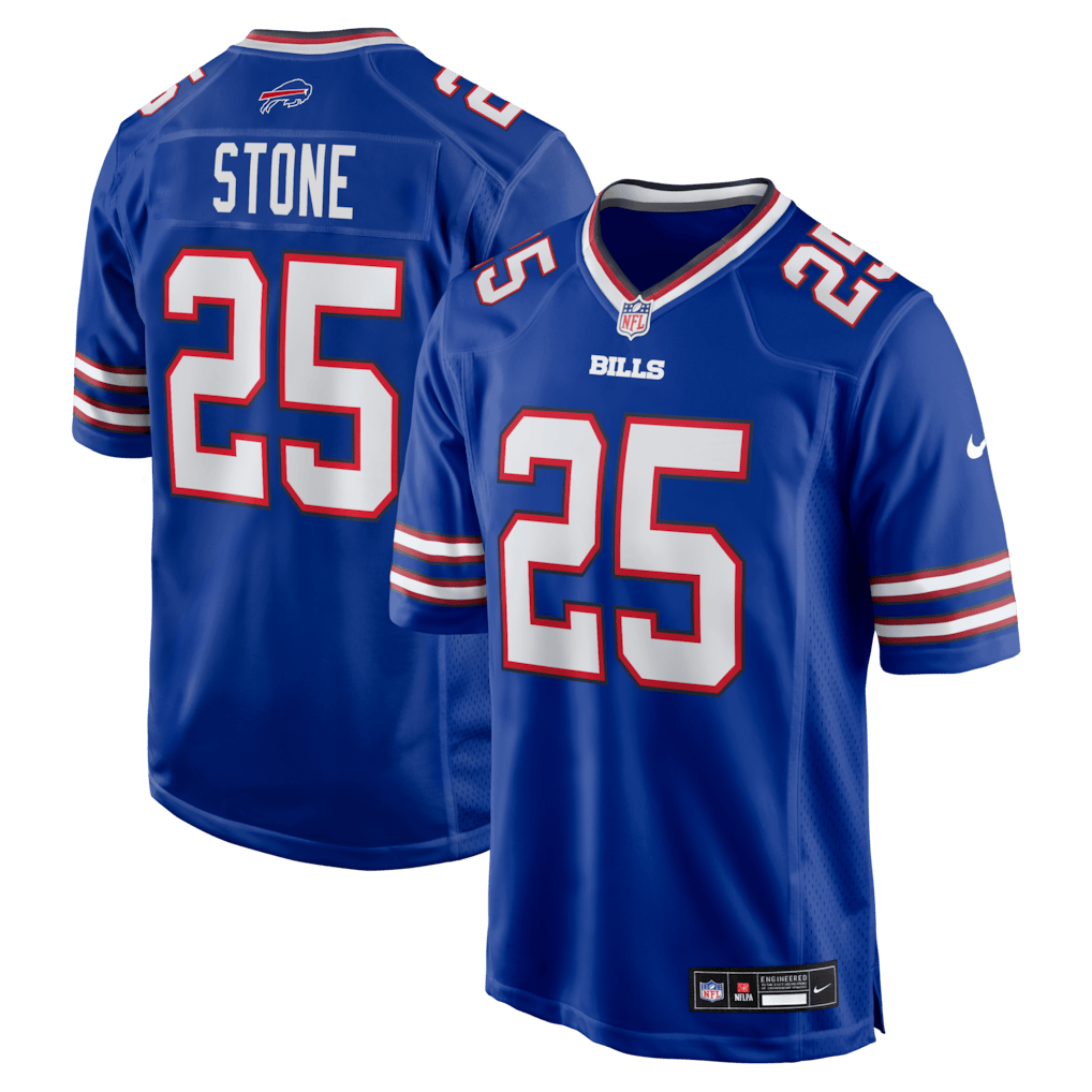 Geno Stone 25 Buffalo Bills Team Game Men Jersey - Royal