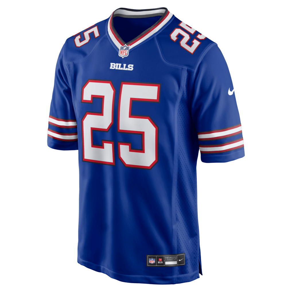 Geno Stone 25 Buffalo Bills Team Game Men Jersey - Royal